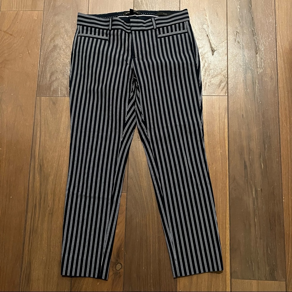 Banana Republic Navy Striped Sloane Pants